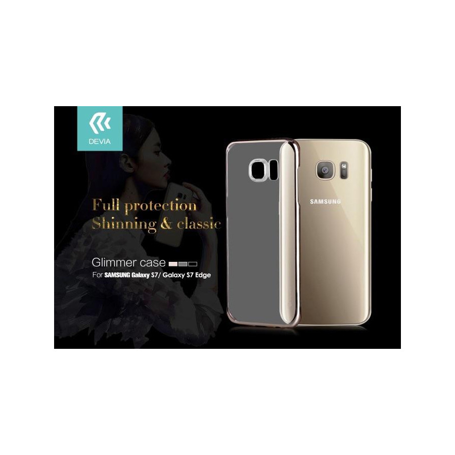 Cover Glimmer 0.6 mm per Samsung Galaxy S7 Edge Argento